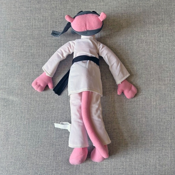 Vintage 1964-2005 Nanco Pink Panther in Karate Outfit Plush 18" - Picture 7 of 11